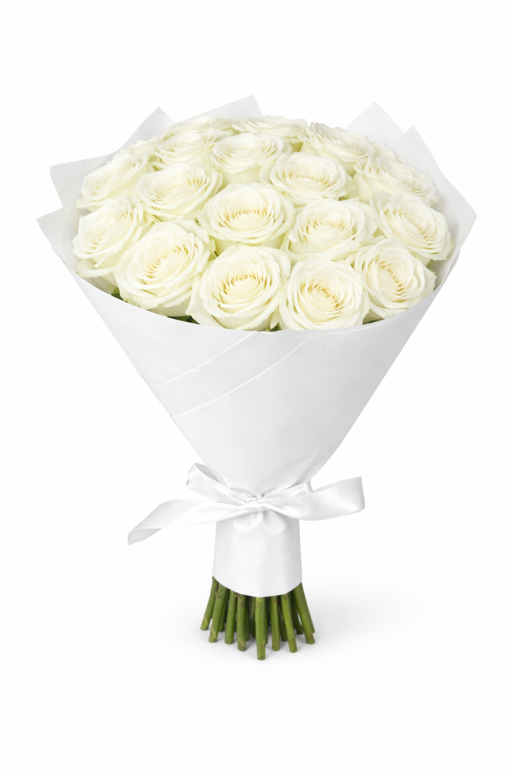 BOUQUET 20 ROSES BLANCHES