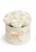 BOXE 7 ROSES BLANCHES FRAICHES