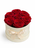 BOXE 7 ROSES ETERNELLES ROUGES