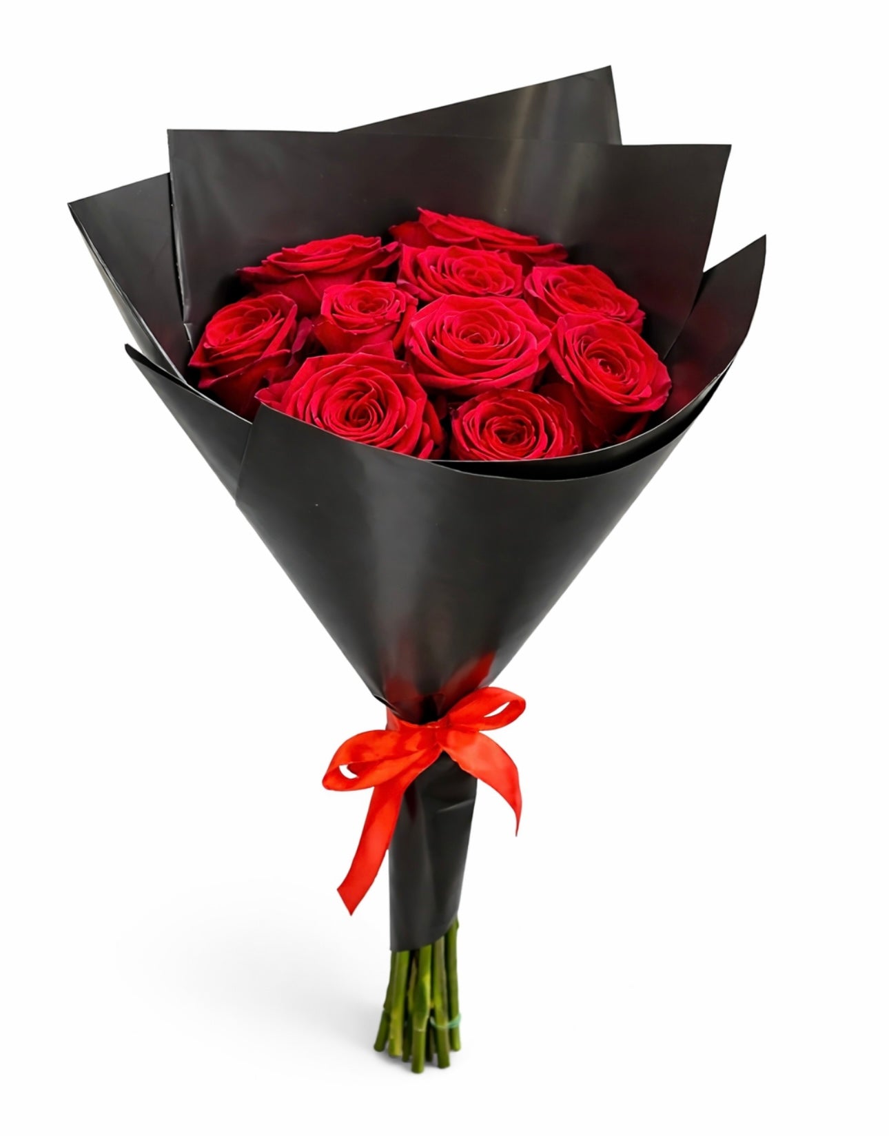 BOUQUET 10 ROSES ROUGES