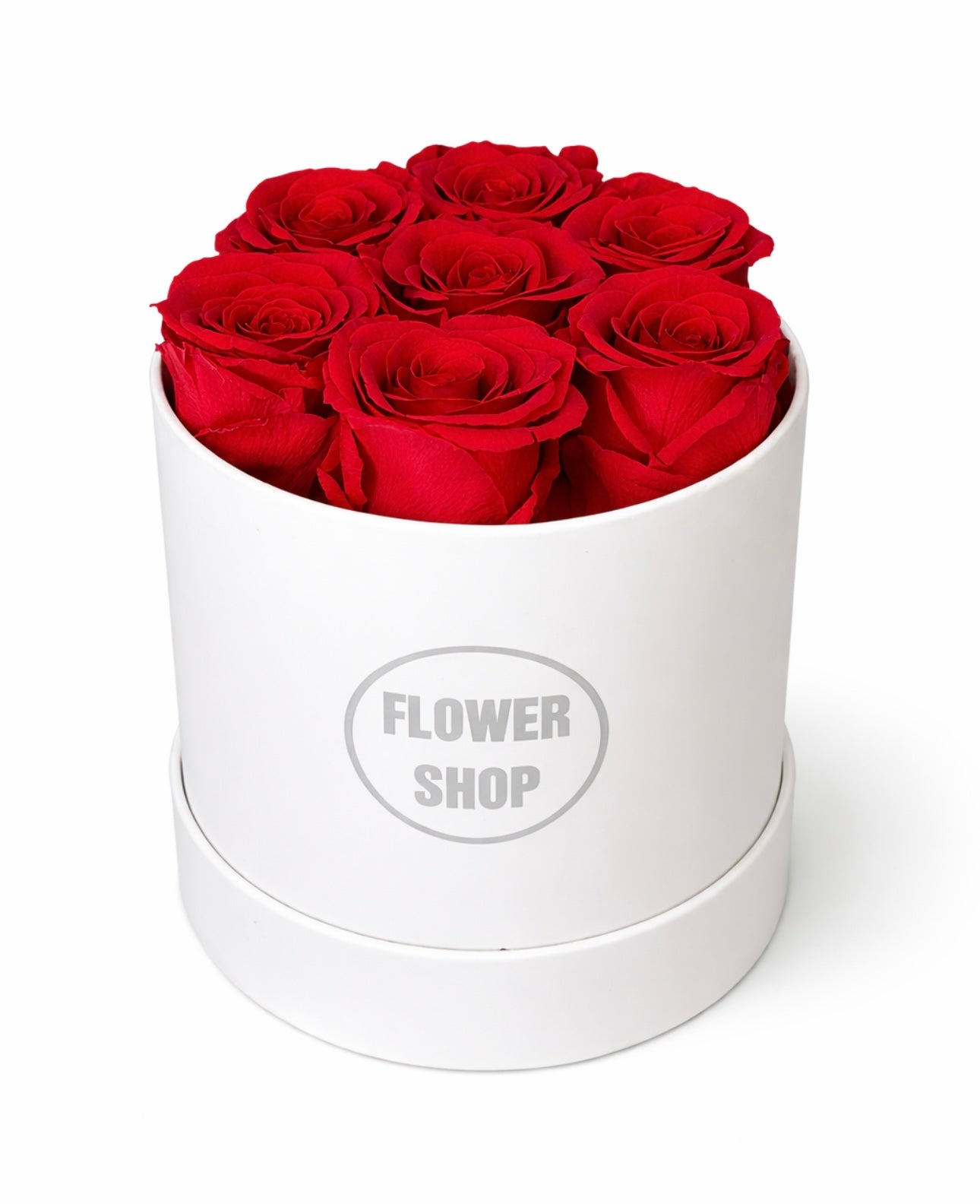 BOXE 7 ROSES ETERNELLES ROUGES