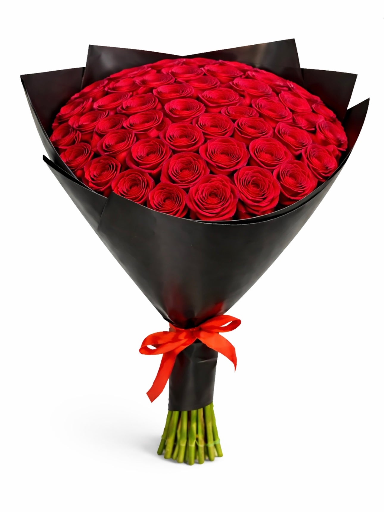 BOUQUET 50 ROSES ROUGES