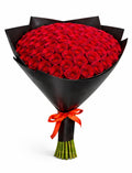 BOUQUET 100 ROSES ROUGES