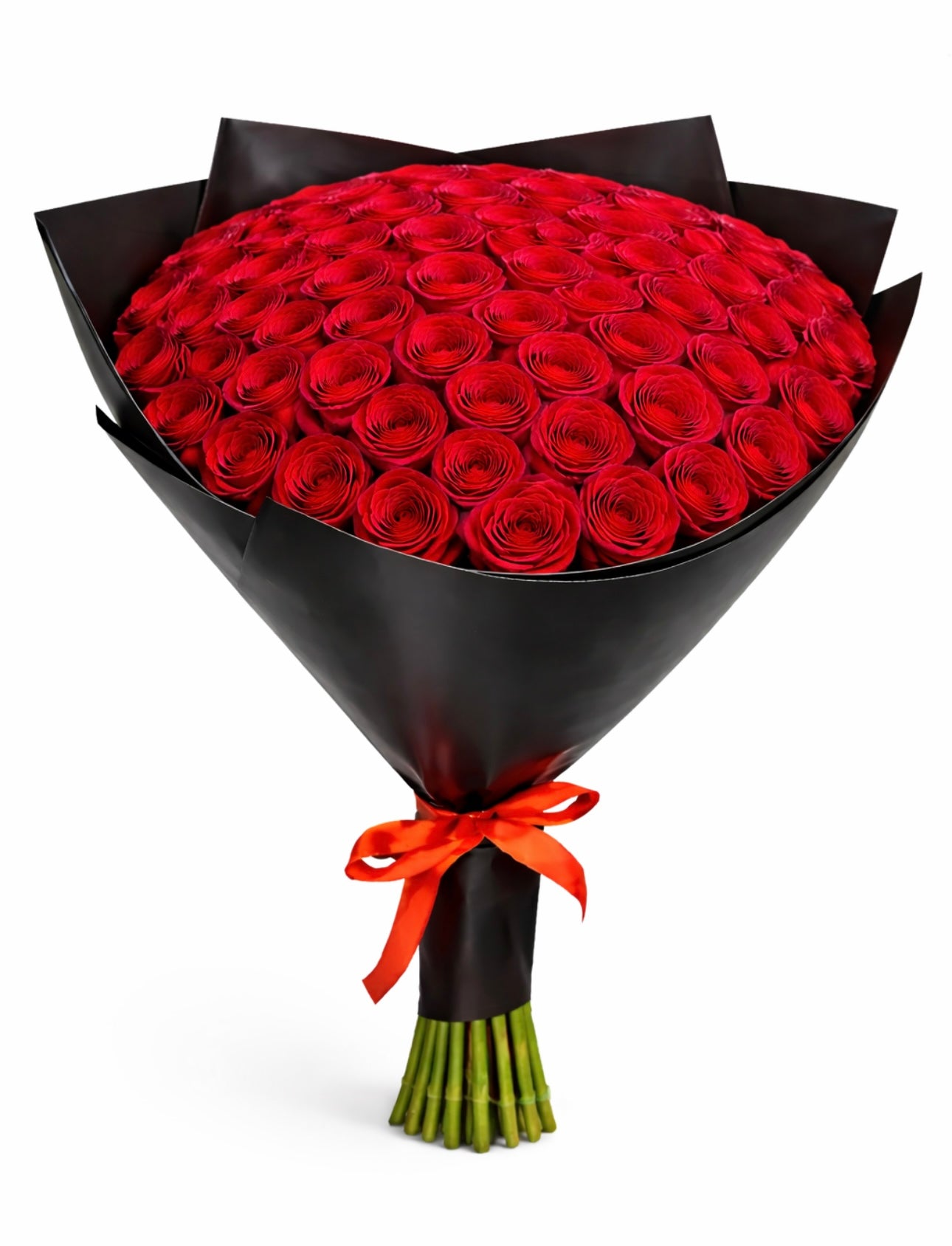 BOUQUET 100 ROSES ROUGES