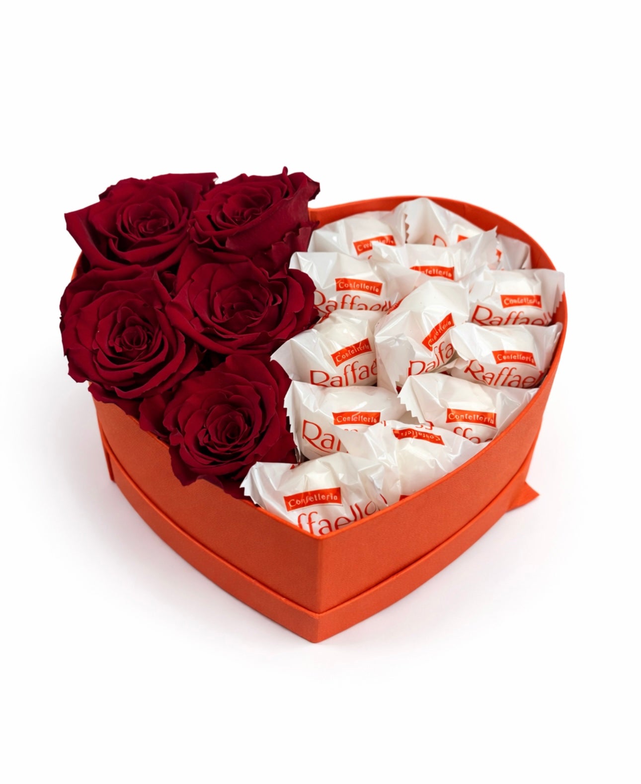 COFFRET ROSES ETERNELLES + RAFFAELLO