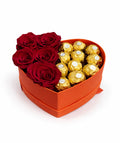 COFFRET ROSE ETERNELLE + FERRERO