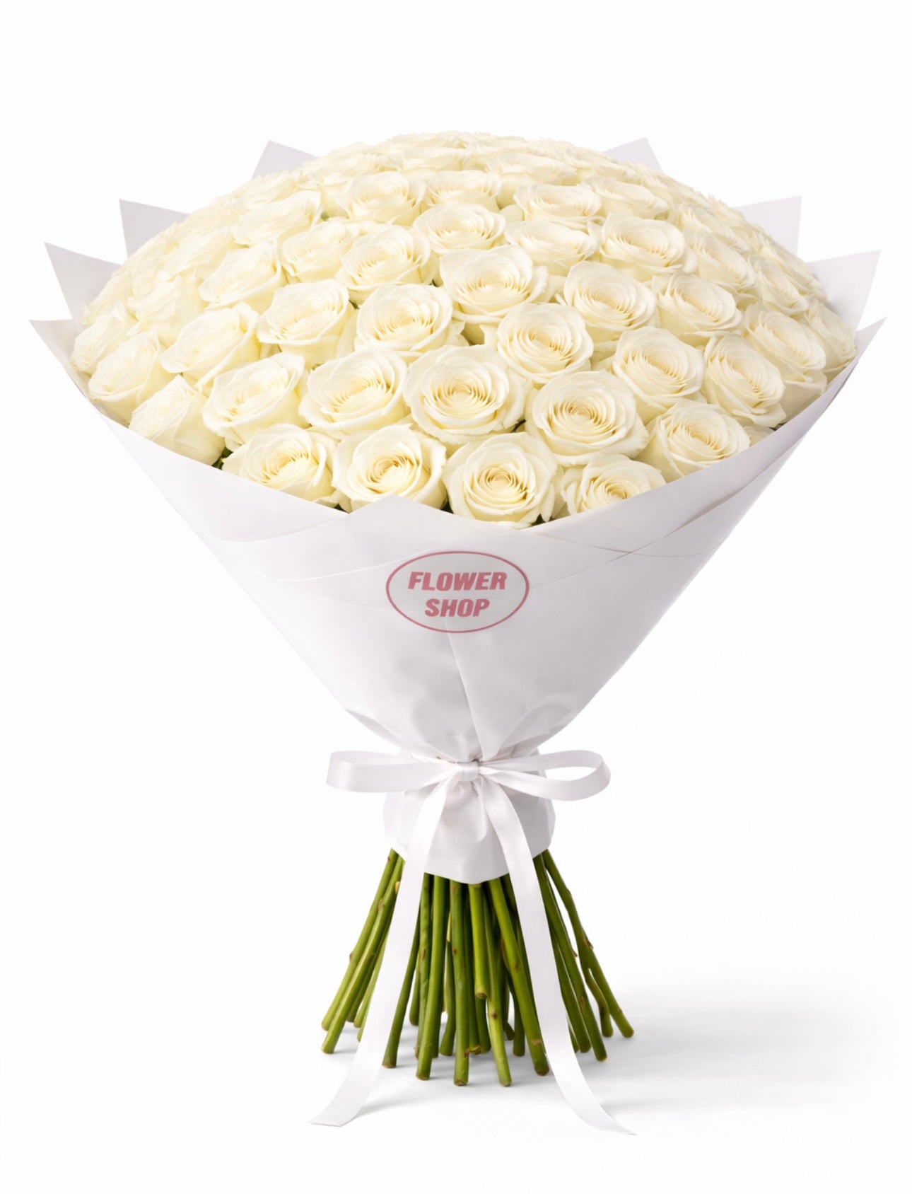 101 WHITE ROSES