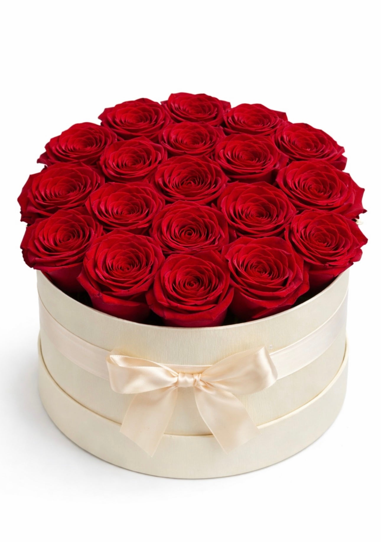 BOXE 15 ROSES ETERNELLES ROUGES