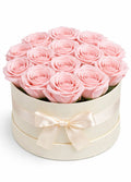 BOXE 15 ROSES ETERNELLES PINK