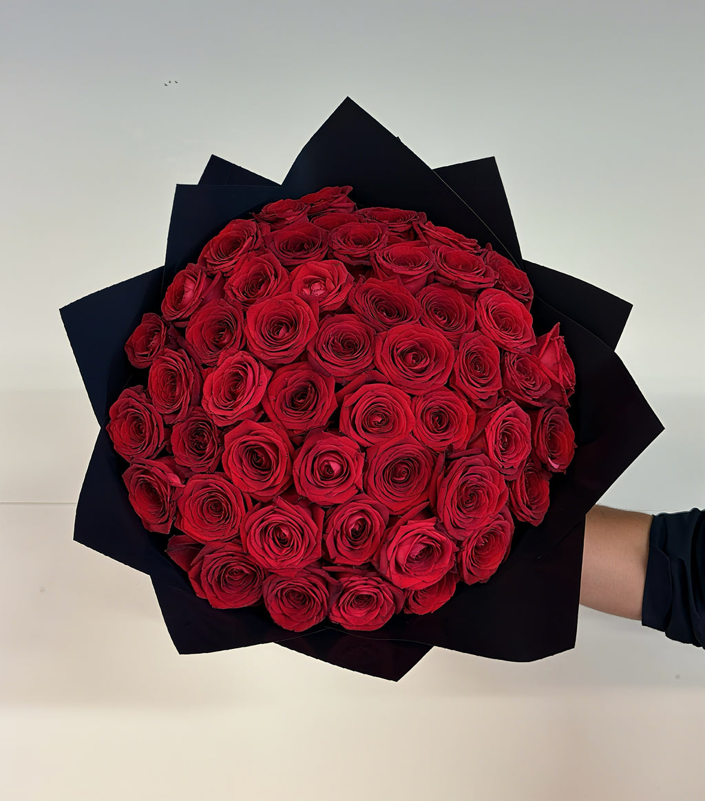 BOUQUET 50 ROSES ROUGES ❤️